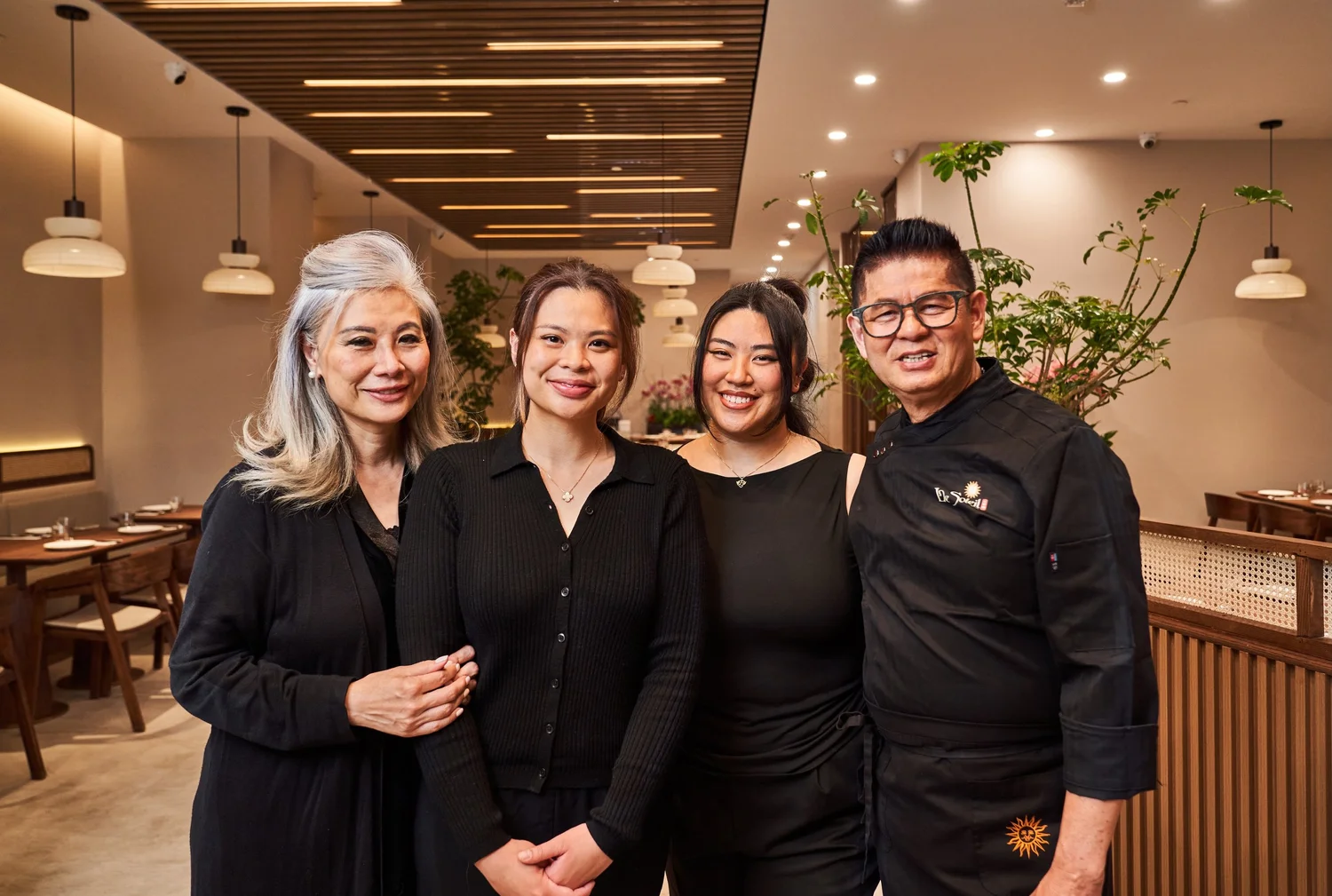 The Wong family at Le Soleil Stonestown