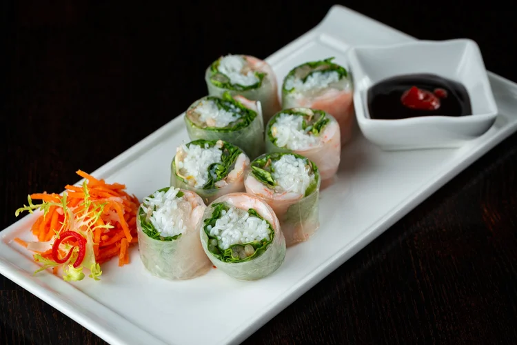 Shrimp Spring Roll at Le Soleil Clement