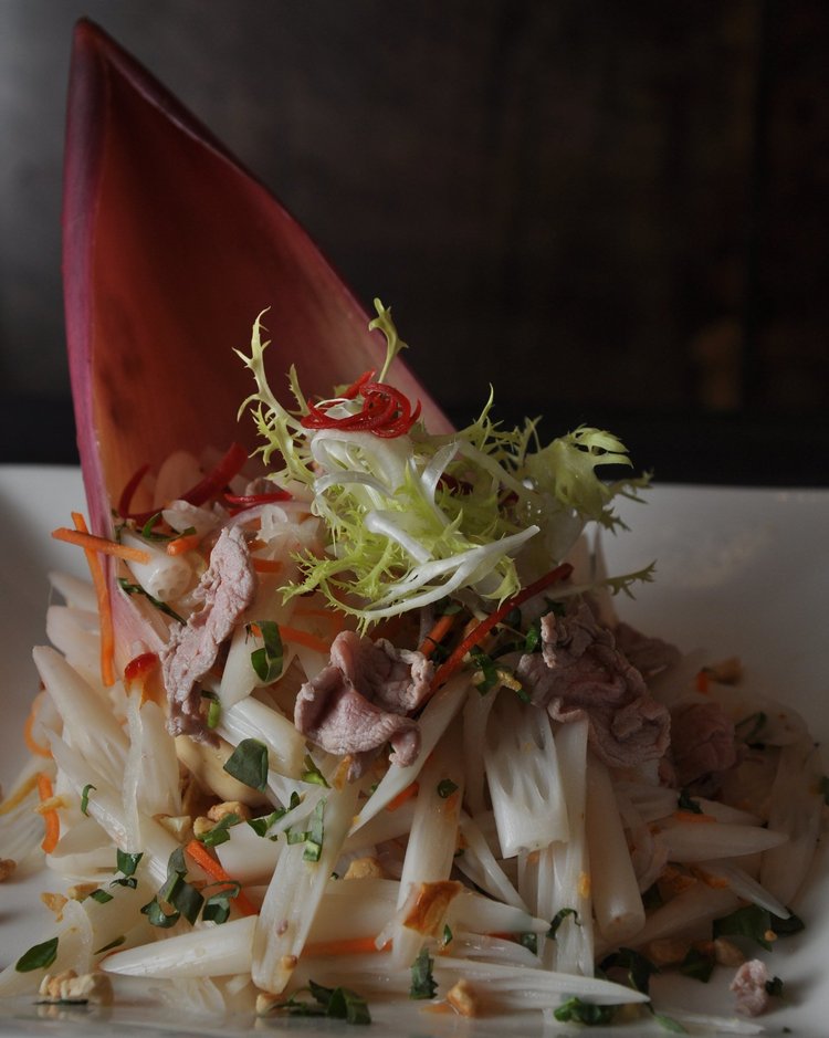 Lotus Root Salad at Le Soleil Clement