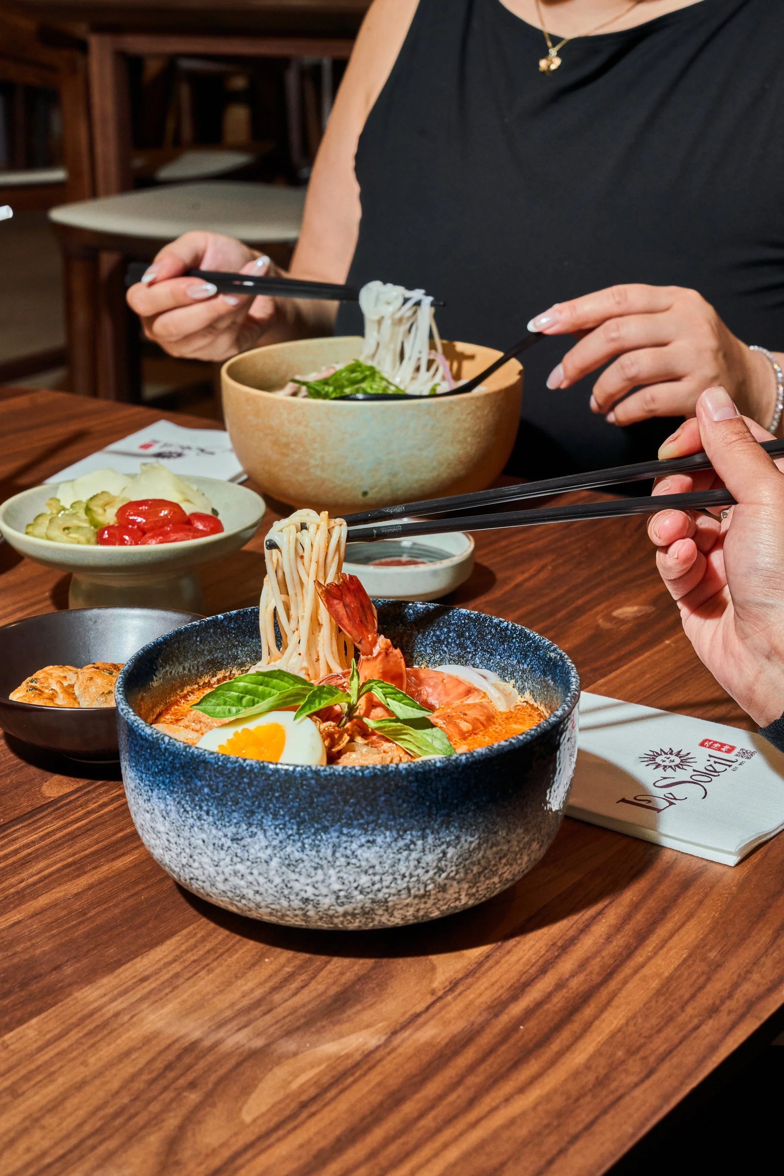 Inside Le Soleil Stonestown, a Vietnamese restaurant in San Francisco