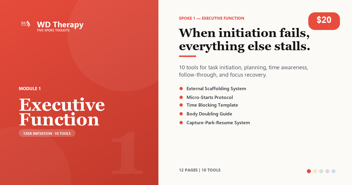 Module 1: Executive Function Toolkit
