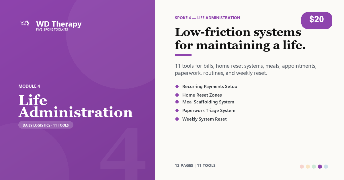 Module 4: Life Administration Toolkit