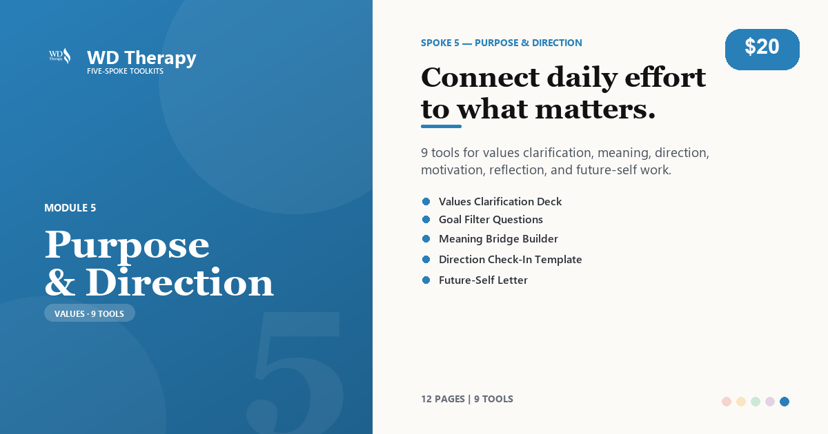 Module 5: Purpose & Direction Toolkit