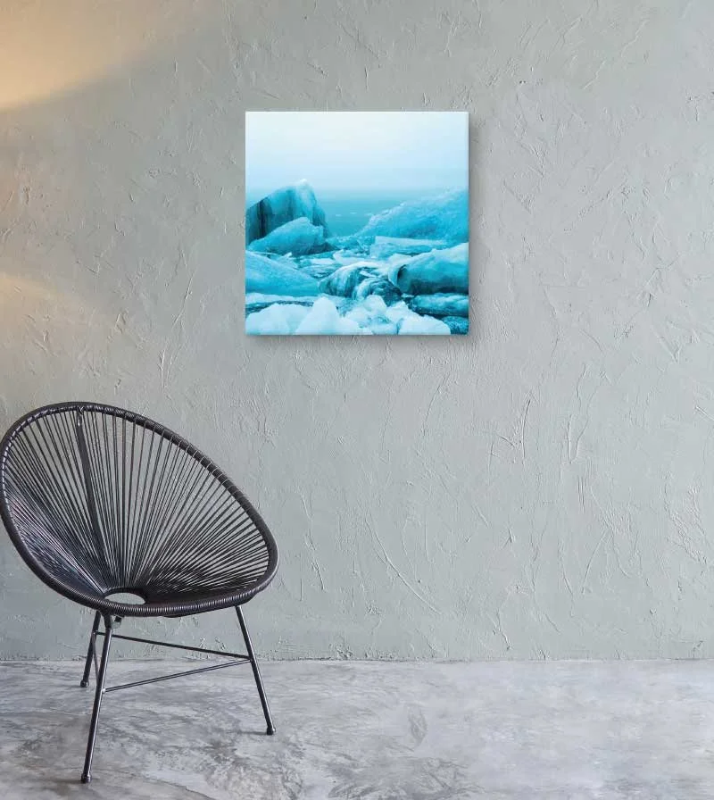 Winter Floe Canvas Wall Art — Nature Print