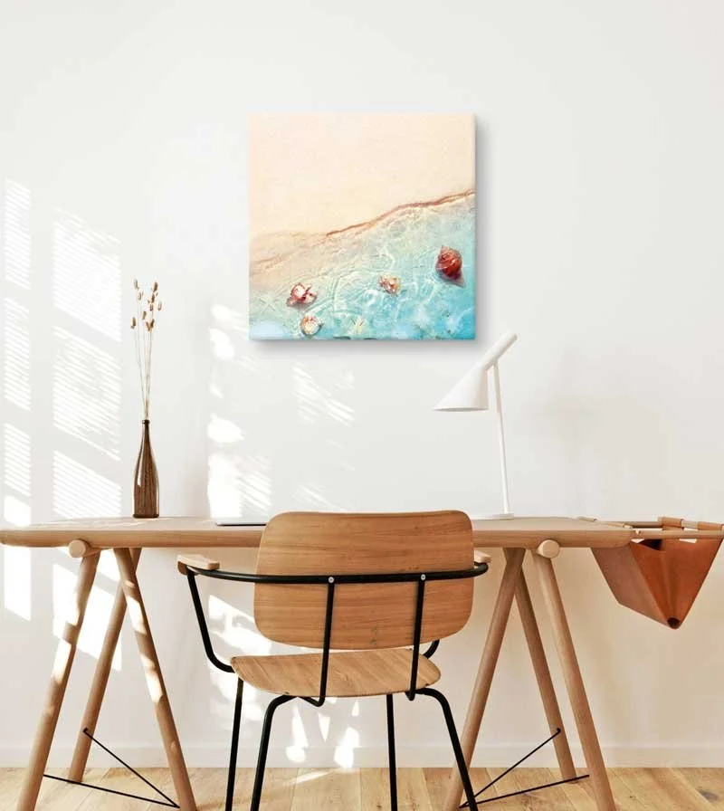 Summer Shells Canvas Wall Art — Nature Print