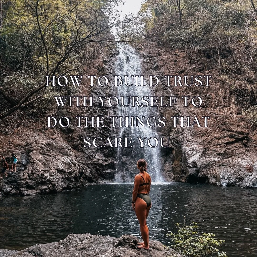 Doing the things that scare you isn&rsquo;t about being fearless&hellip; it&rsquo;s about being scared and trusting yourself enough to show up anyway.

Here&rsquo;s how I build that trust:

1️⃣ Start small &ndash; tiny steps toward what scares you. S