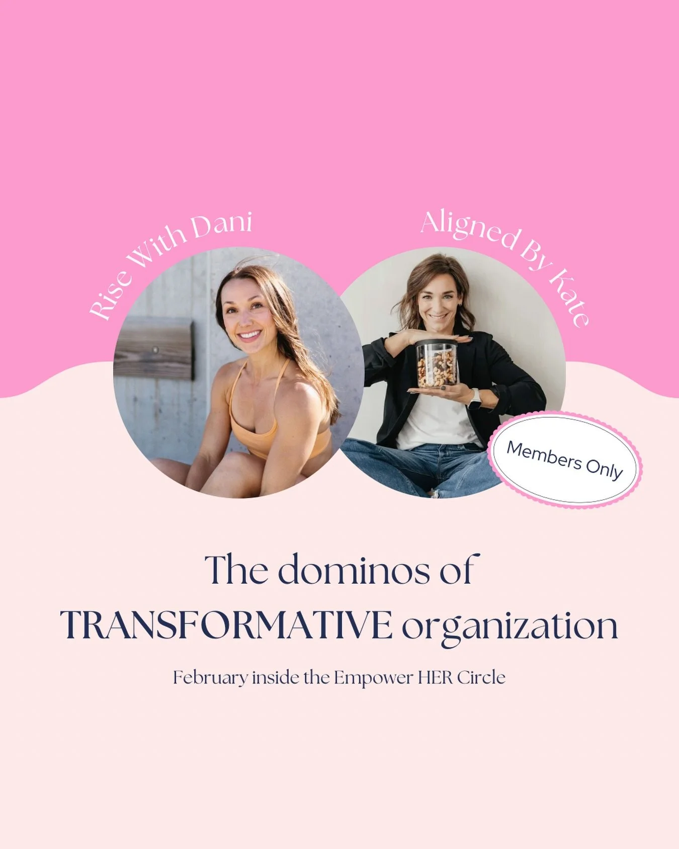 This February inside the Circle, I&rsquo;m so excited to be collaborating with Kate to talk about something that creates real transformation&mdash;your environment &amp; the systems you live in every day.

Change doesn&rsquo;t happen through motivati