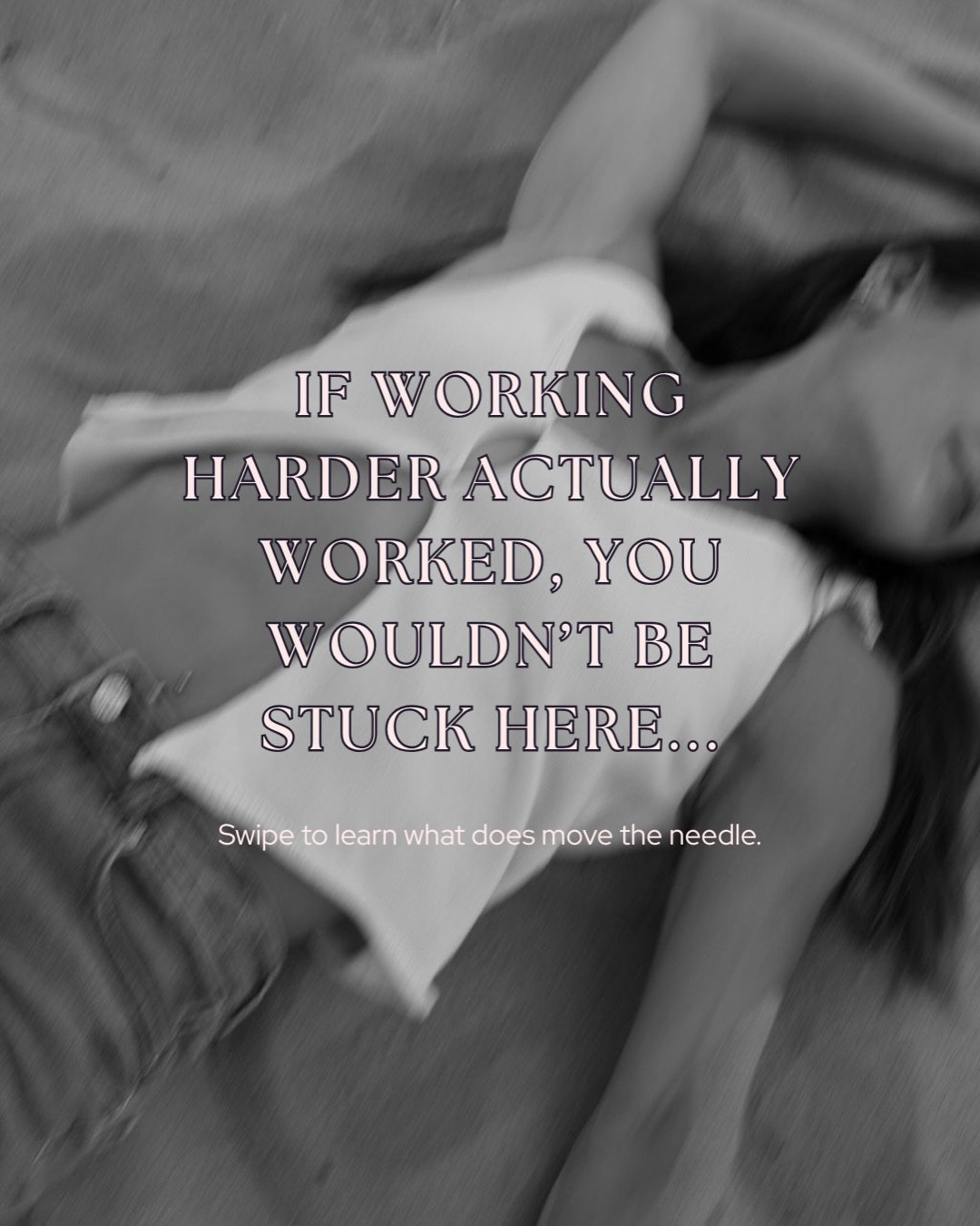 But what a relief to know you don&rsquo;t need to work yourself to the ground to get the results you want 💯