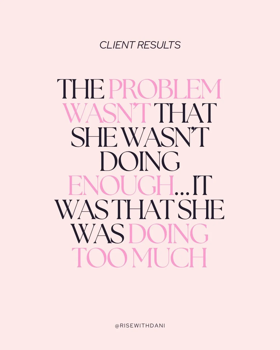 Proof that you don&rsquo;t always need to be doing more to get the results you want 💪🏼