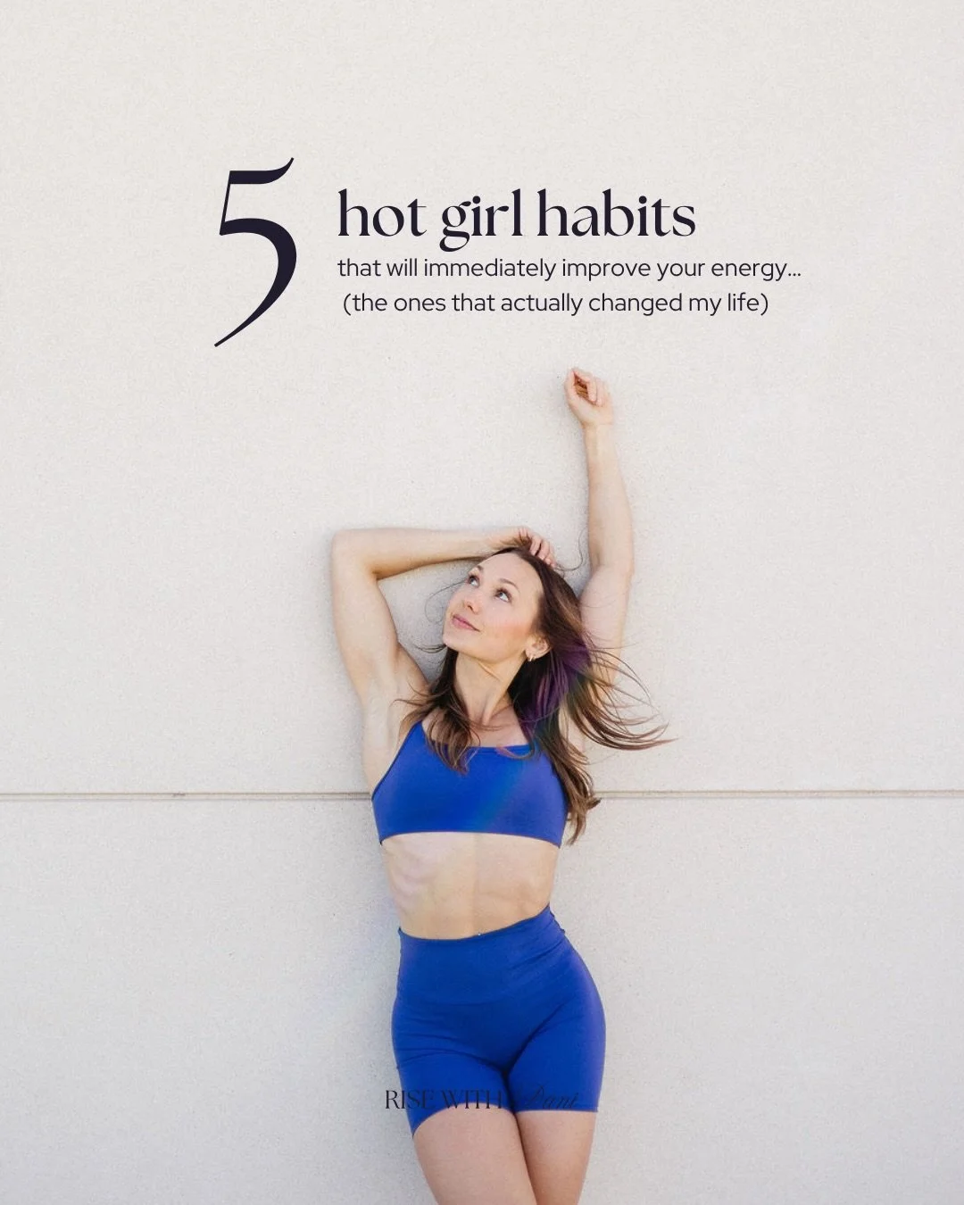 Happy Monday ✨

The perfect day to lean into a few new habits and start noticing how you feel.

These are simple choices I come back to daily and truly SWEAR by. When you start supporting your body in small, intentional ways, your energy shifts in a 