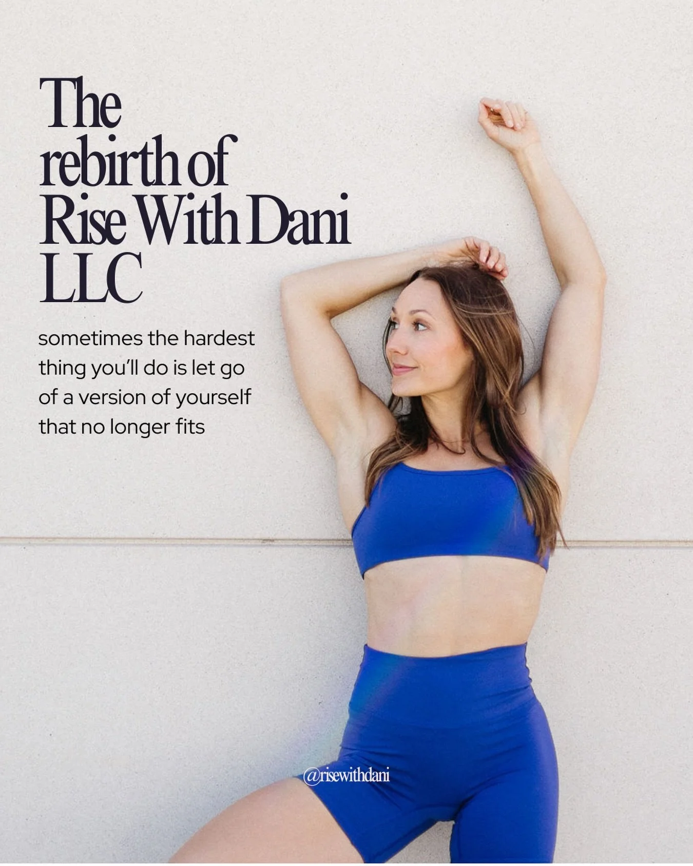 In April, Rise With Dani LLC was reborn..

I created my LLC in Feb 2024, but it was always a side thing. I felt deeply called to create something of my own - that&rsquo;s when Empower HER was born. I had 13 beautiful souls go through that program and