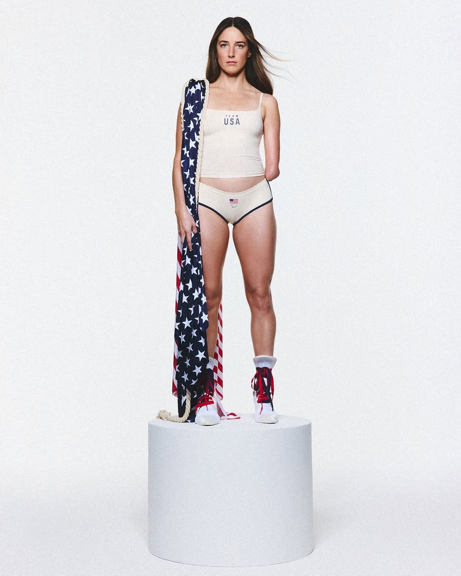 Para Nordic skier and two-time Paralympian @theonearmdan wears SKIMS for Team USA, launching Jan.jpg
