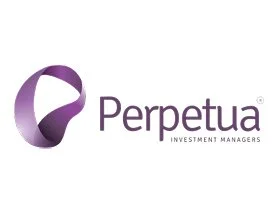 Perpetua Investment Managers logo with purple ribbon symbol and company name