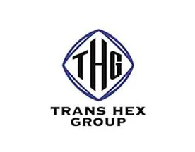 Logo of Trans Hex Group with a diamond-shaped design and the letters THG inside.