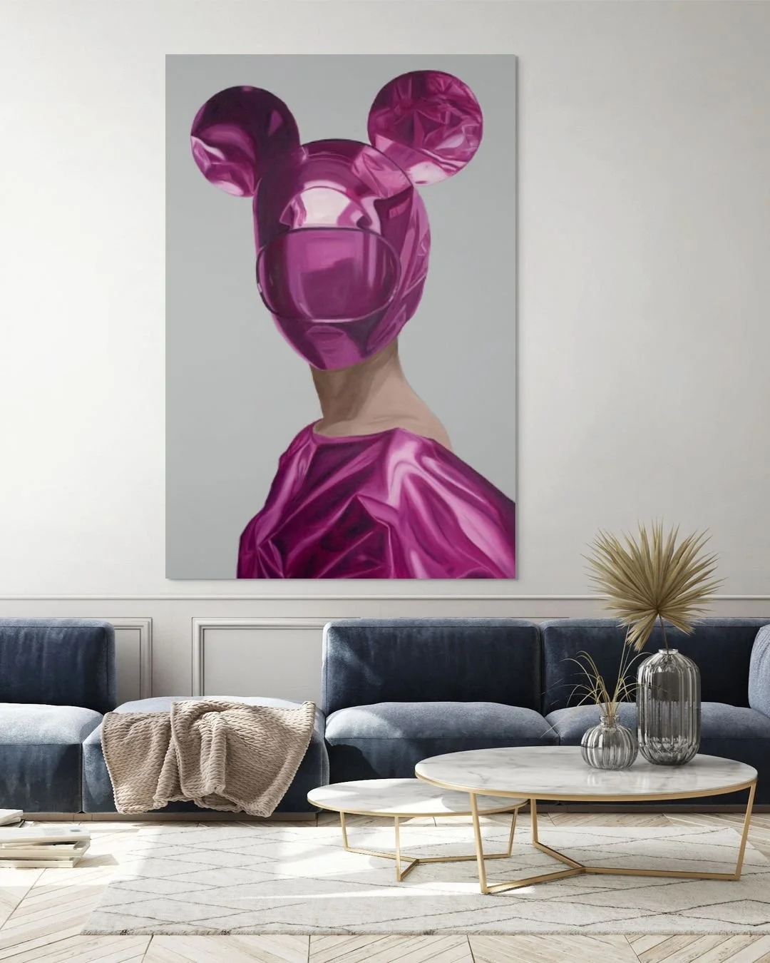 original oil painting futuristic art