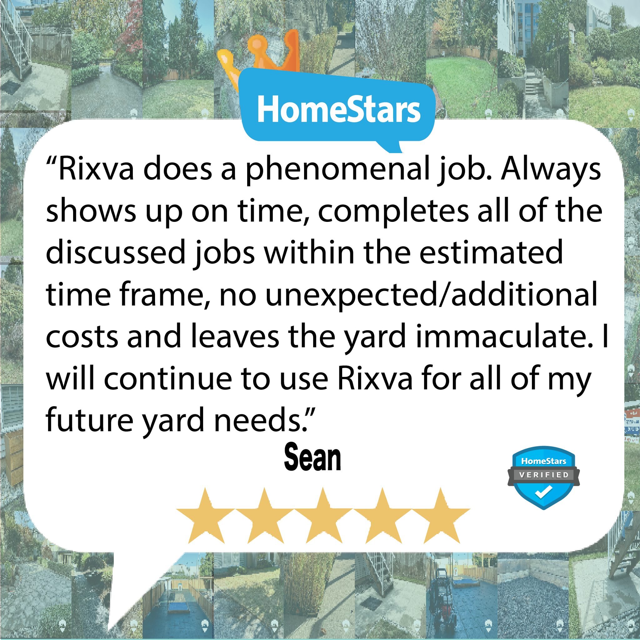 🌟🌟🌟 5-Star Love on HomeStars! 🌟🌟🌟

We&rsquo;re over the moon to share this incredible feedback.

📞 Ready to bring your outdoor dreams to life? Let&rsquo;s make it happen&mdash;reach out today!

#HomeStarsReview #5StarService #CustomerLove #Gar