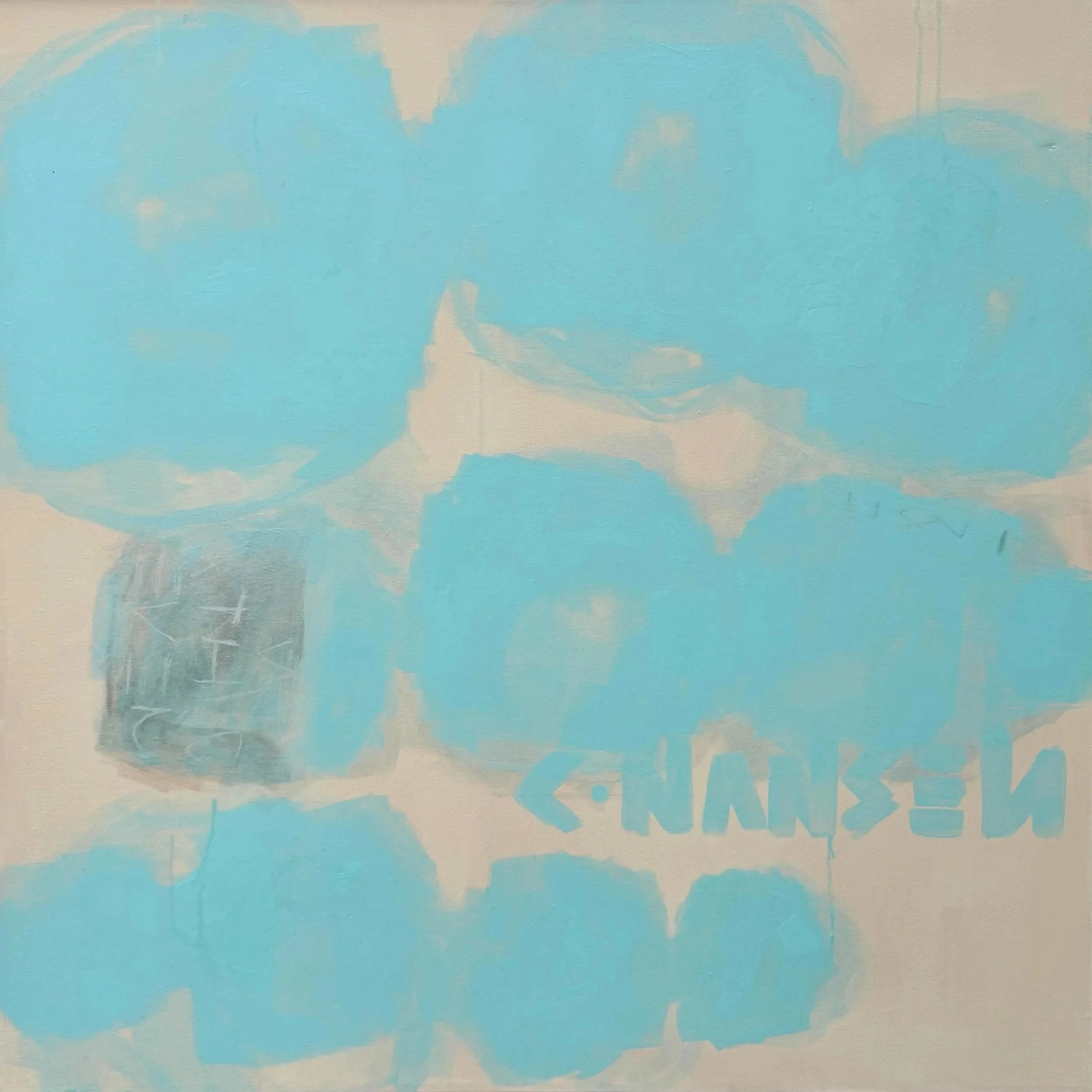 spoke to the groke. 100 x 100 cm