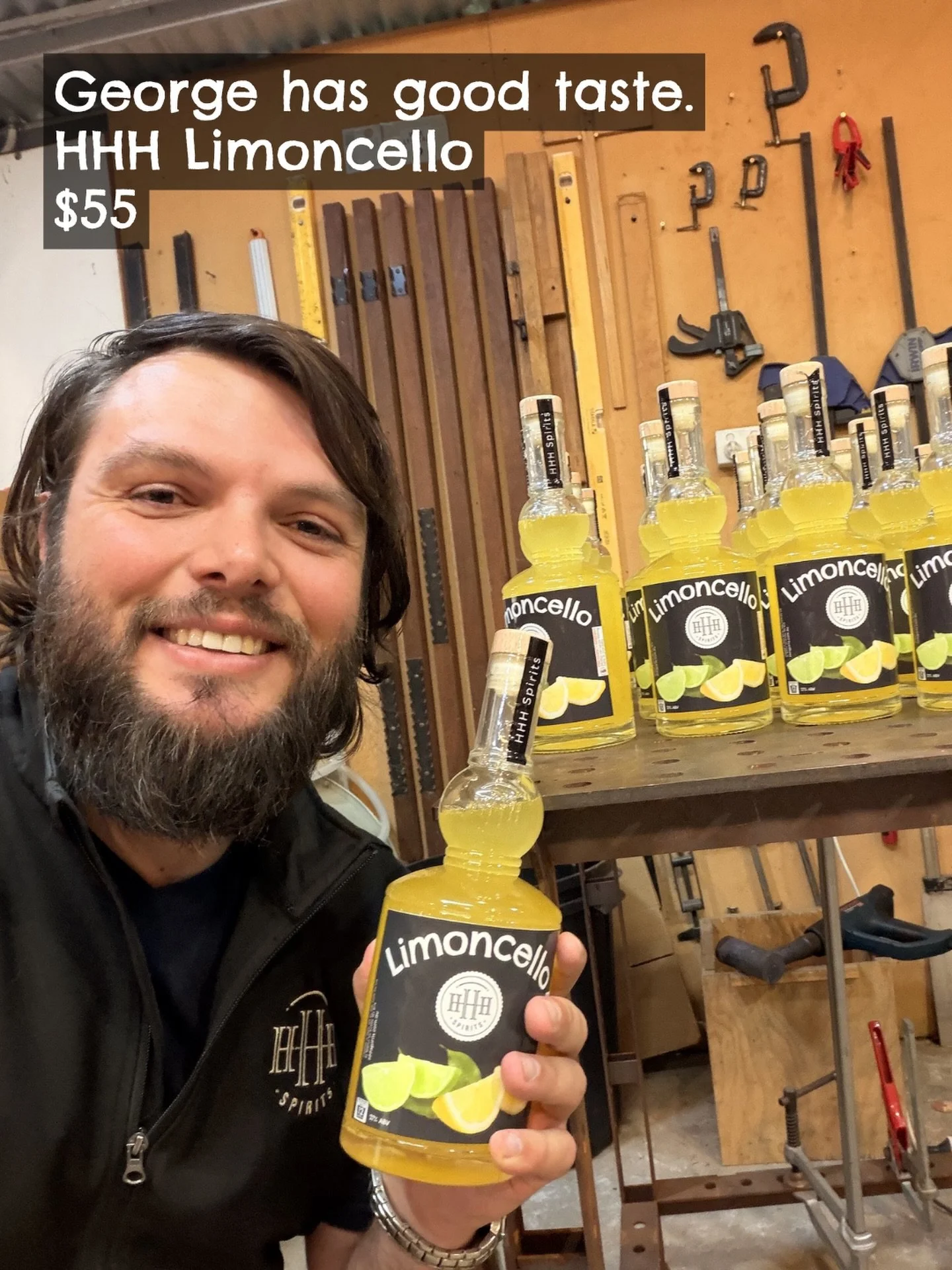 Sunshine in a bottle for $55. 🍋

Our Limoncello is bright, smooth + made for fun afternoons in good company.

George approves.
🍋Get yours: HHHSPIRITS.COM.AU/BUY-ONLINE

#hhhspirits #limoncello #perthgin #limoncellospritz #whatsonperth