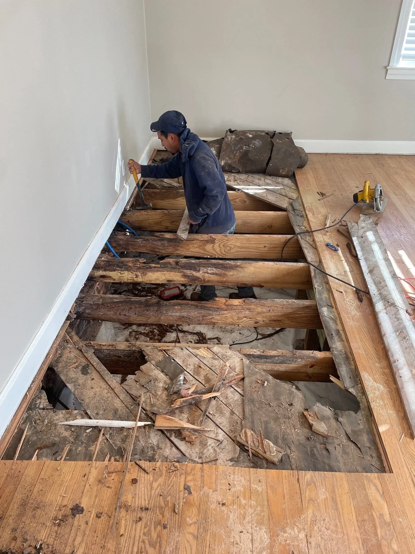 Rotting floor replaced by Modern Handymen