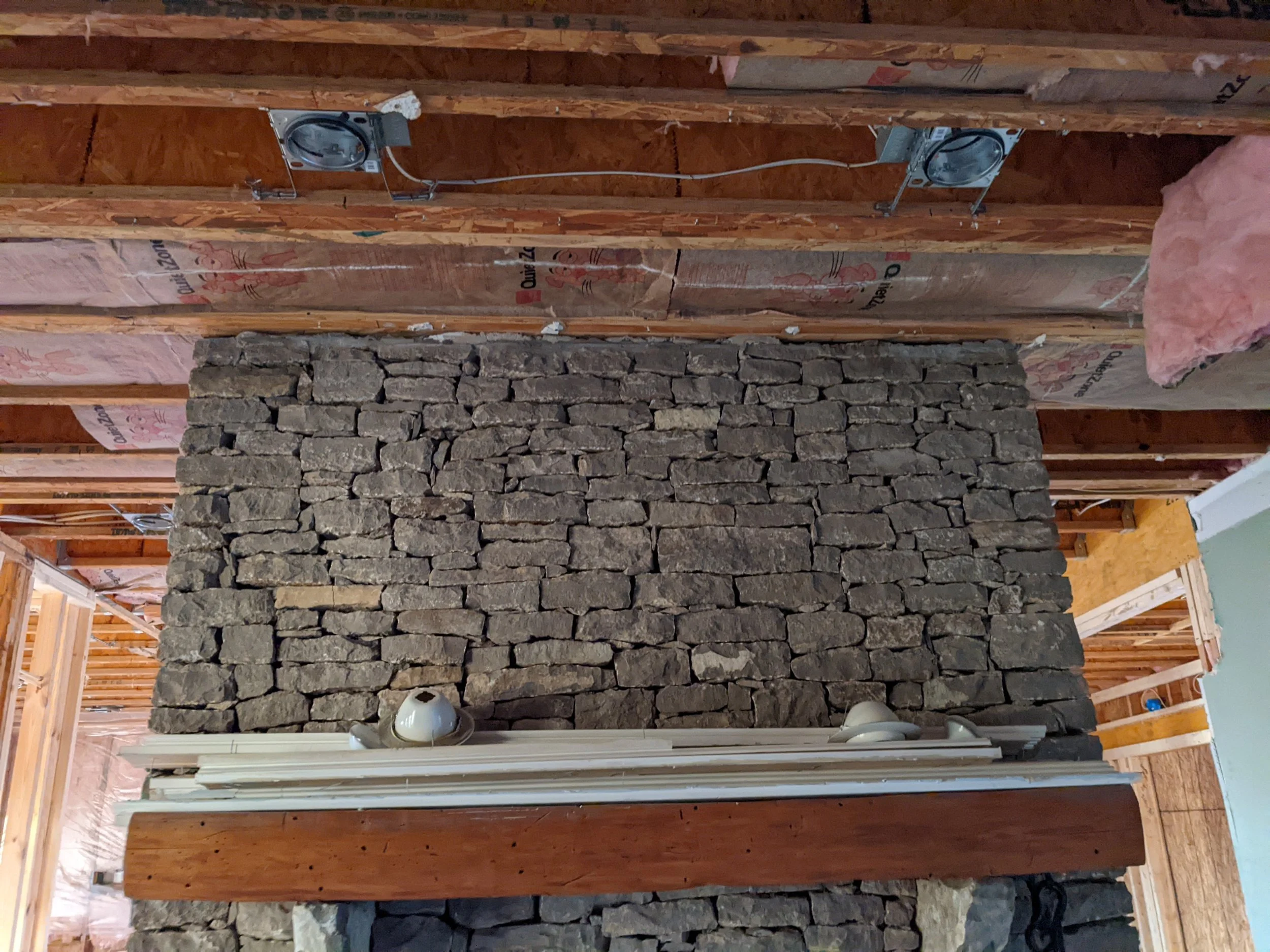 Fire place demolition