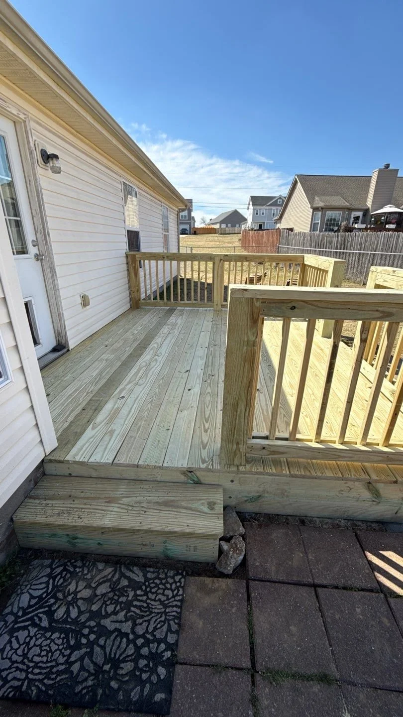 A full deck replacement by Modern Handymen & Remodel