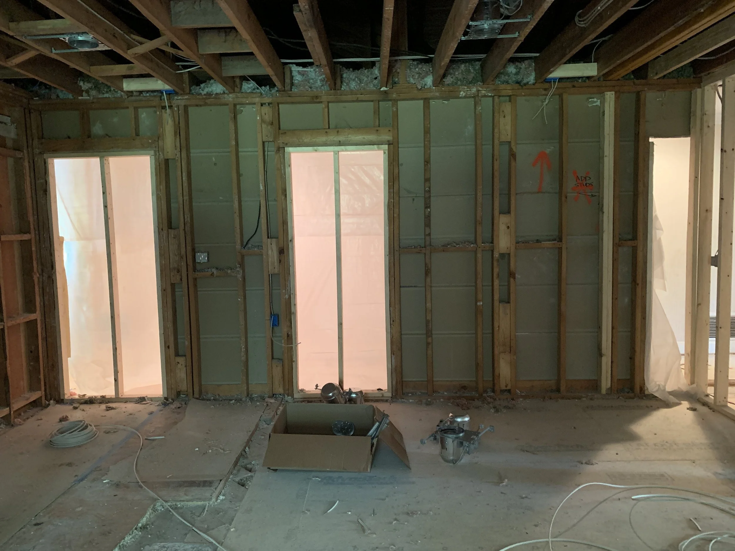 Wall demolition