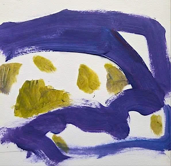 Winter, acrylic on paper