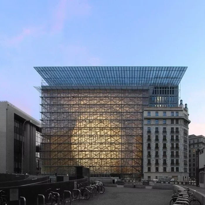 INSPO I we love contemporary sustainable architecture&hellip; and we love the Seat of the European Council &amp; the EU Council!

At first glance, the Europa Building reads as a powerful institutional form, bold geometry, restrained materials, unapol