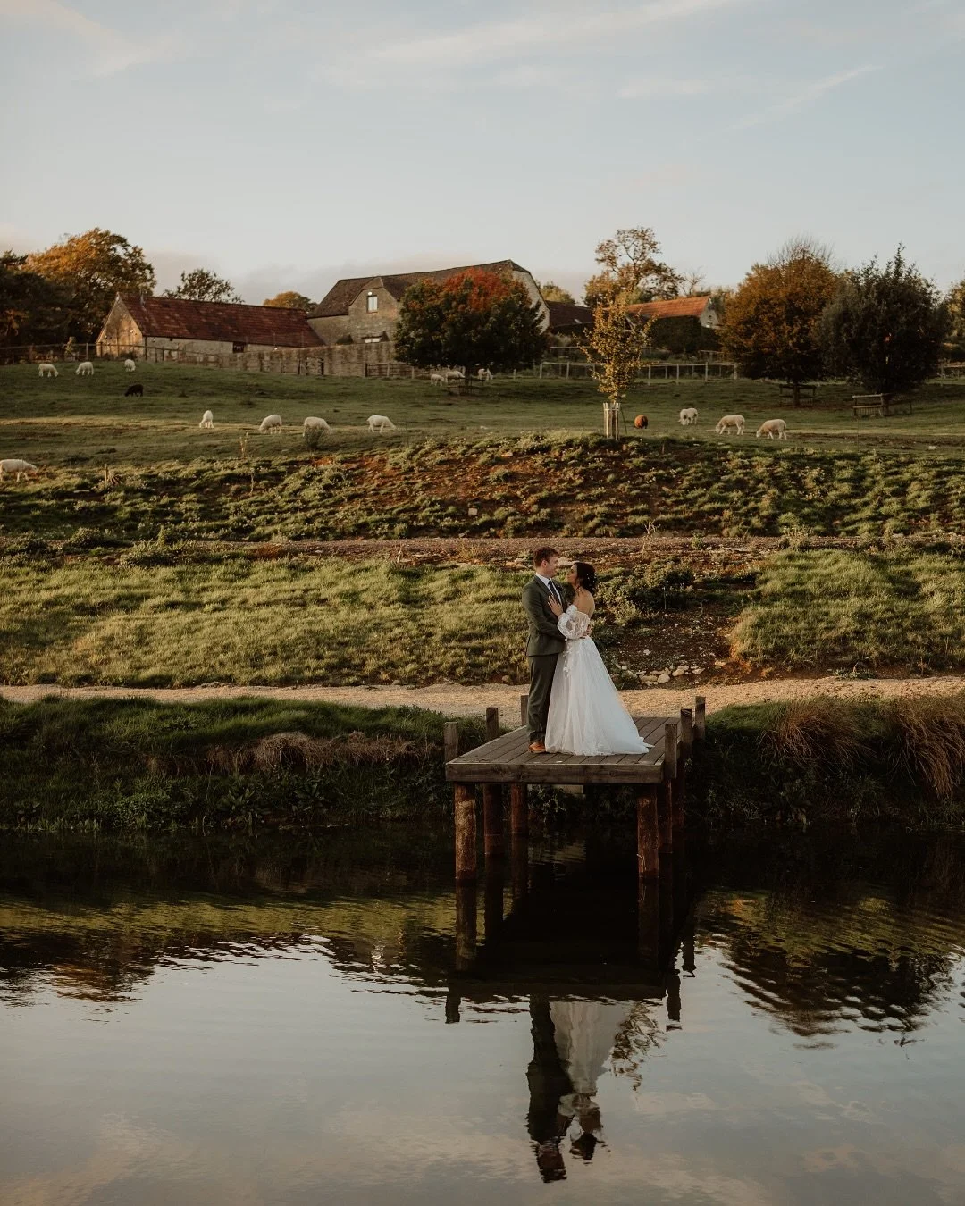 Big happy Friday to Ollie and Des as I&rsquo;m delivering their wedding gallery today! This was such a perfect day - so much fun with two lovely people. The autumn colours and evening sunset were just 👌
