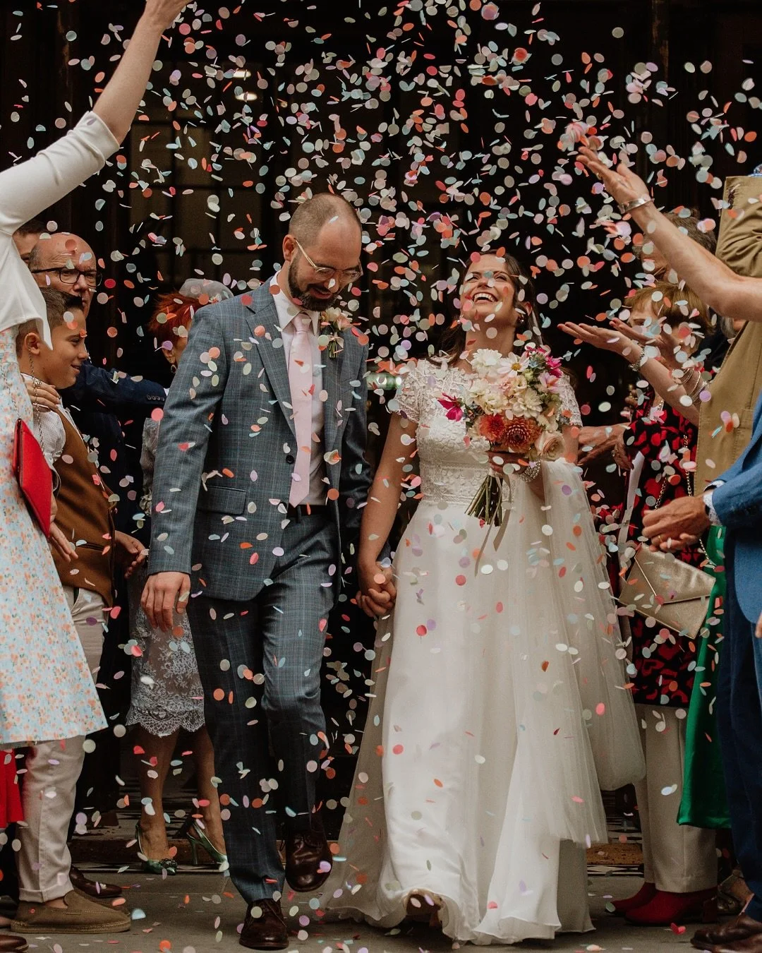 Vasiliki &amp; Chris! Despite some awful weather, this wedding was such a joy. They brought the fun and colour without the sunshine! So great to experience Greek dancing instead of a first dance as well ❤️