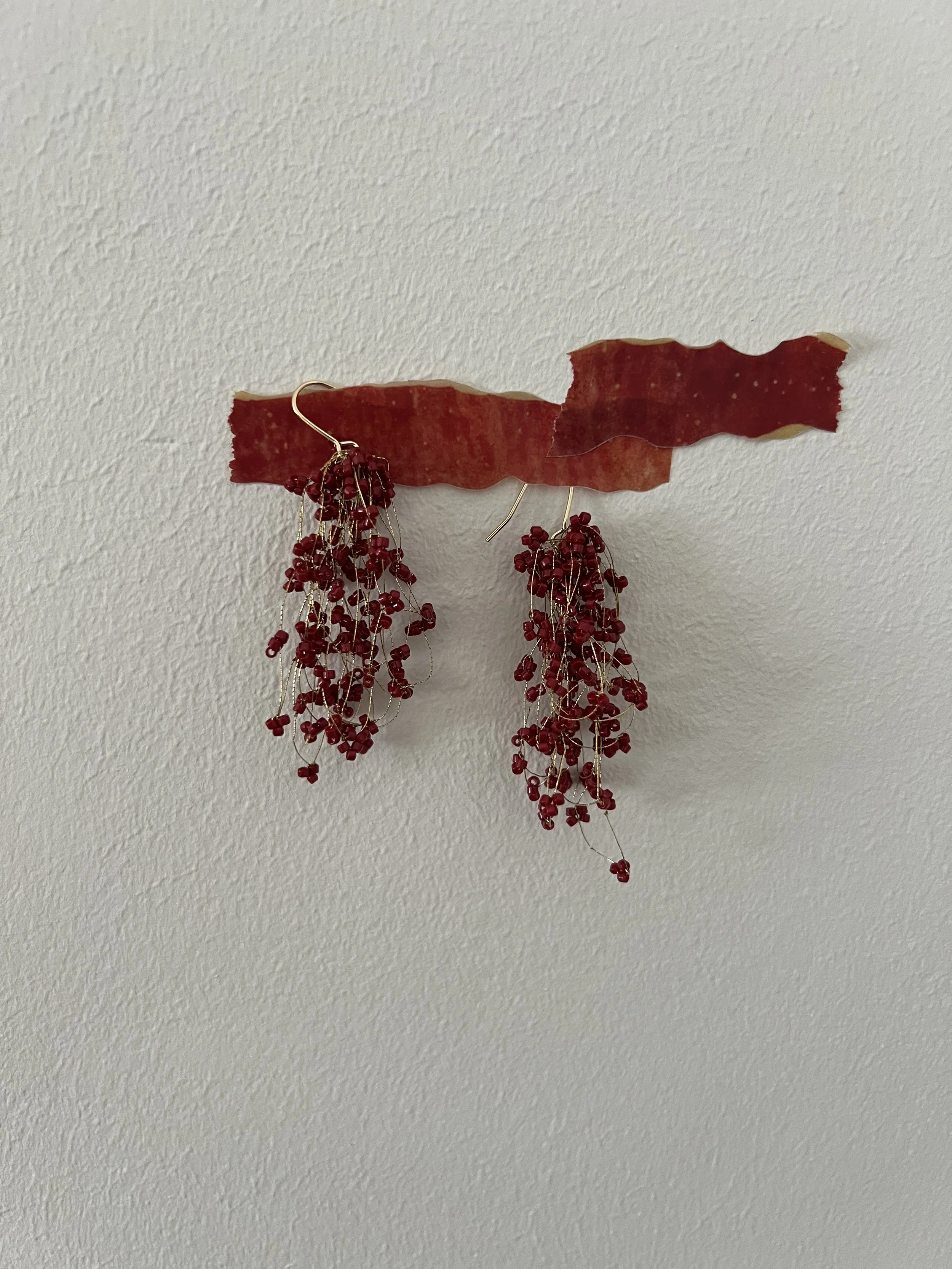 Cherry Blossom「枝垂樱」Handmade Earrings