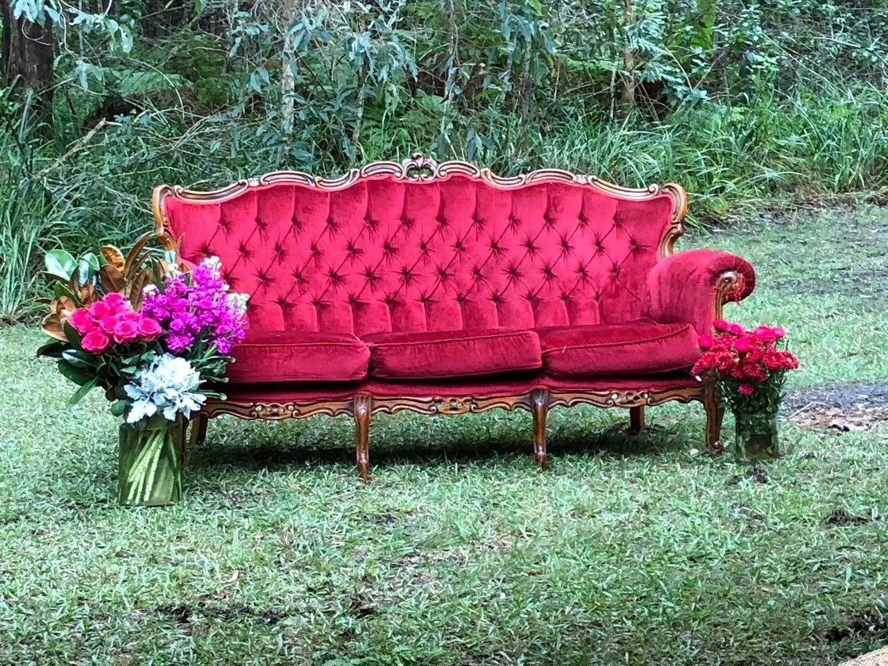 Antique Red Couch