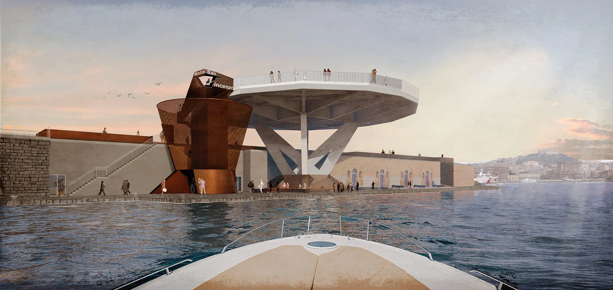 Molo San Vincenzo dal mare