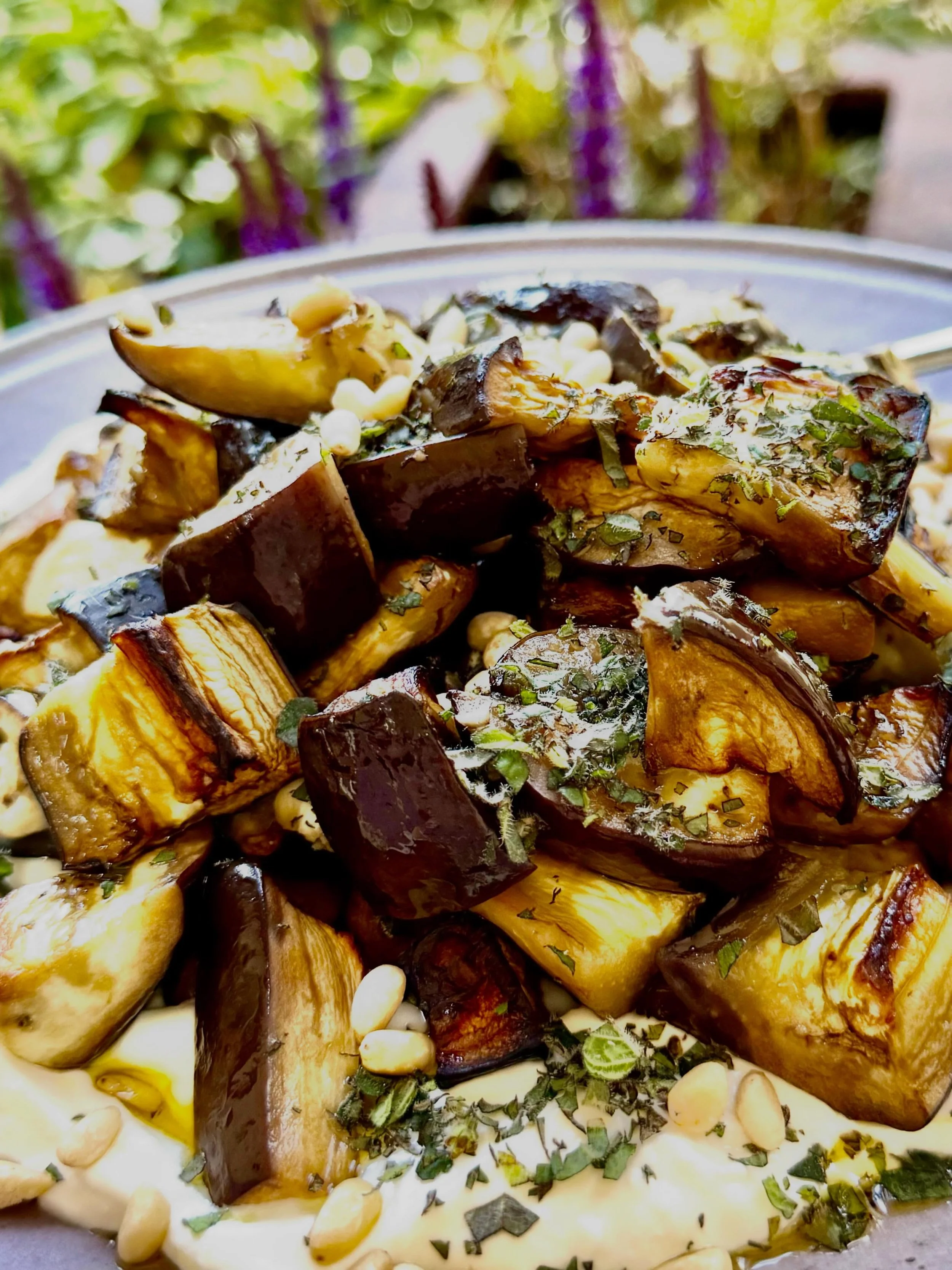 OMG, it&rsquo;s HOT out here 🥵☀️

So the real question is&hellip; what do we actually want to eat in this heat?

Today&rsquo;s answer: roasted aubergine (even if switching the oven on felt slightly unhinged 😂). Served over whipped feta, topped with
