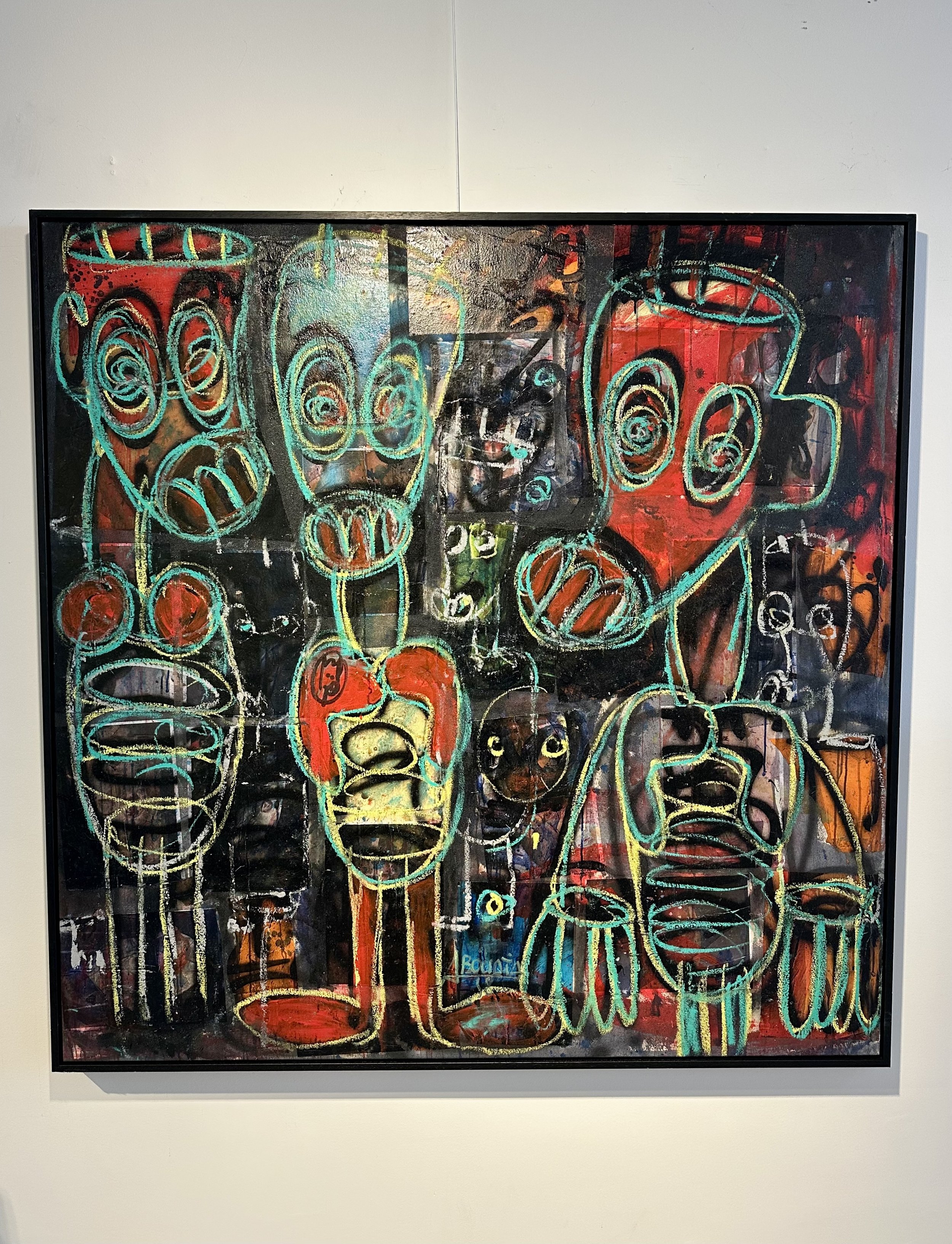 Untitled
Mixed Media, Acrylic and oil pencils
150× 150 cm
