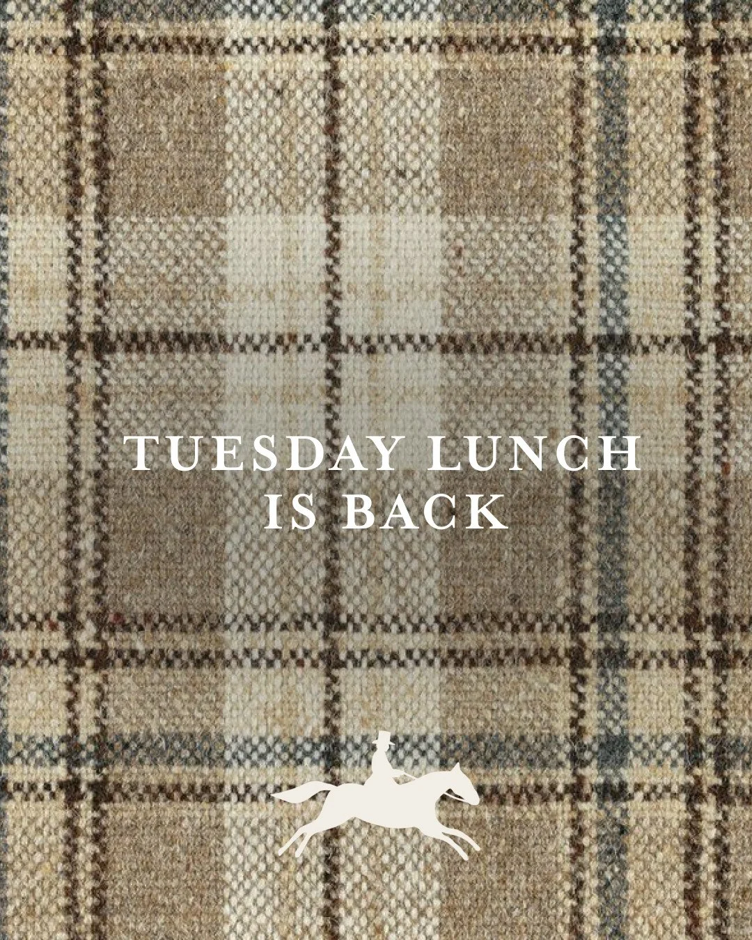 From November 4, Tuesday lunches return. The fire will be lit, the tables set, and the first glasses poured at 12:30.⁠
⁠
Book your table via the link in bio.