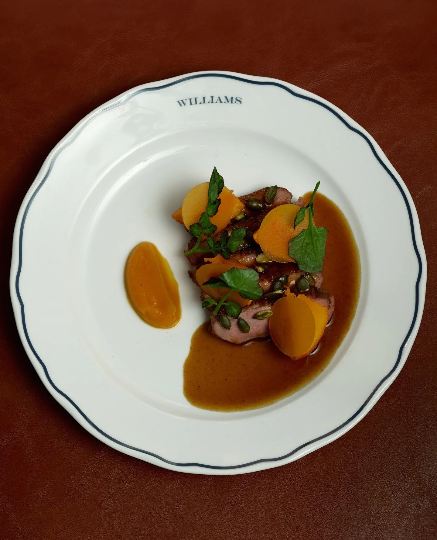 Duck l&rsquo;Orange &mdash; a dish that proves some classics age better than most. Roasted duck with pumpkin, toasted seeds and fried sage, all finished with an orange-infused sauce that knows exactly how to make an entrance.⁠
⁠
Book your table via t