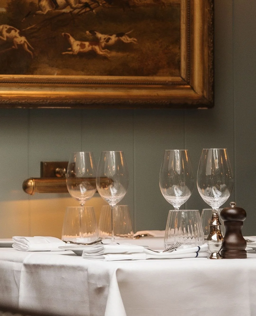 Long dinners suit this time of year. Candles burn lower, plates linger a little longer, and time feels softer somehow. The kind of evening that was never meant to be rushed.⁠
⁠
Book your table via the link in bio.