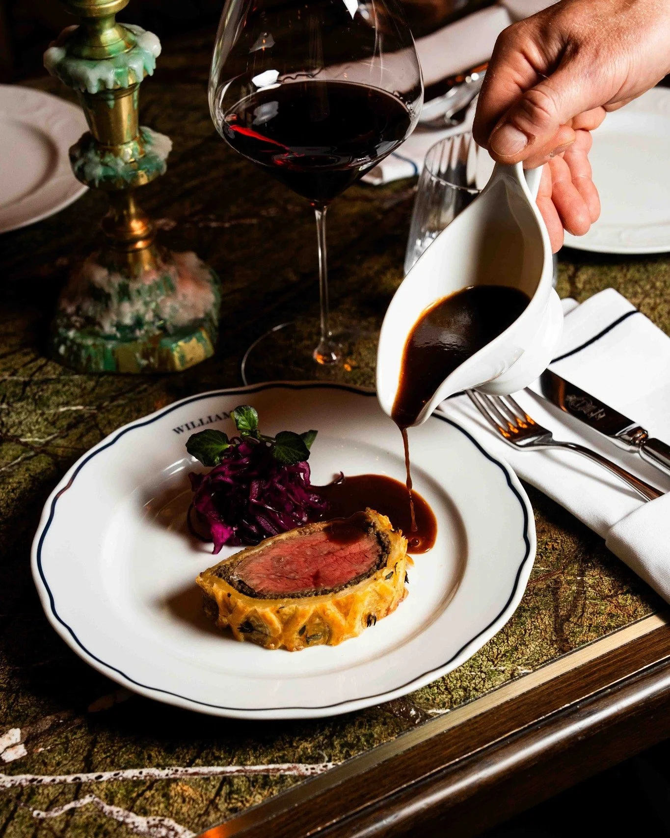 Midweek belongs to Wellington Wednesday. Our Beef Wellington is baked to share, sliced at your table and only served on Wednesdays: reserve yours for this week.