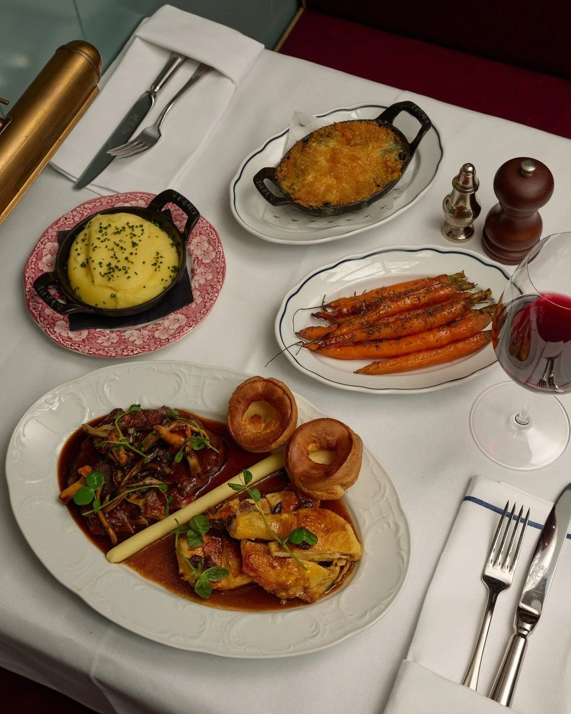 Sunday Roast tomorrow at the farmhouse. From Scotch Egg and gravad lax to rib-eye, roasted chicken, Yorkshire pudding and silky mash. Our roast is made for long, lazy Sundays.