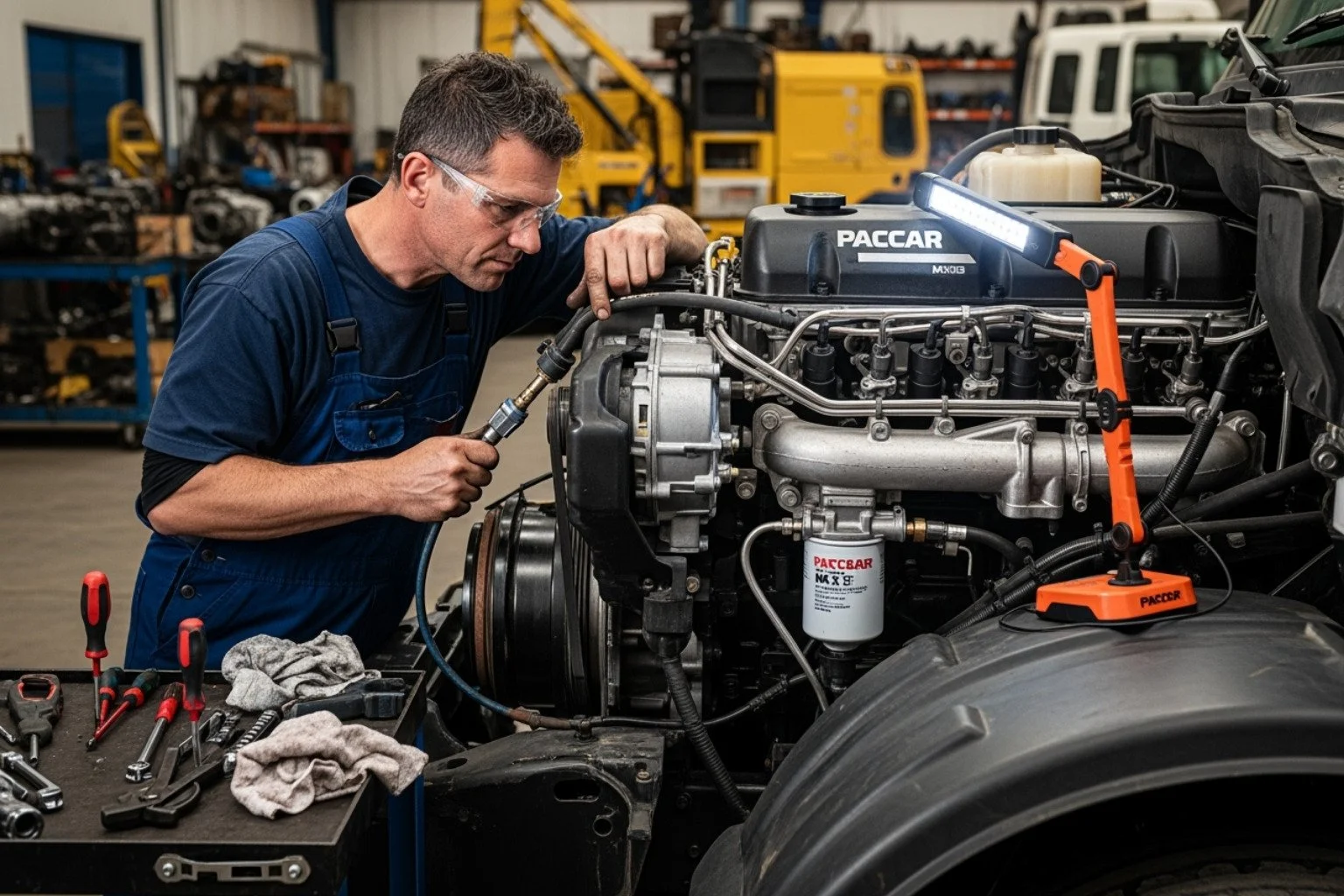 PACCAR MX13 fuel system priming - how to prime fuel system on 18 paccar mx13