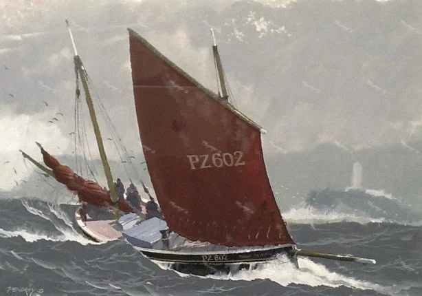 Lugger of Penzance (Gouache 52x37cm)