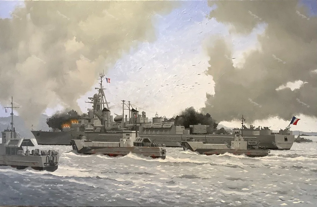 Georges Leygues. 15th August 1944 (Oil 100x65cm)