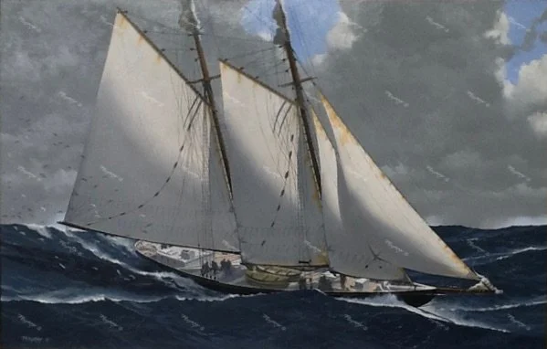 Grand Banks Schooner Bluenose (Oil 100x65cm)