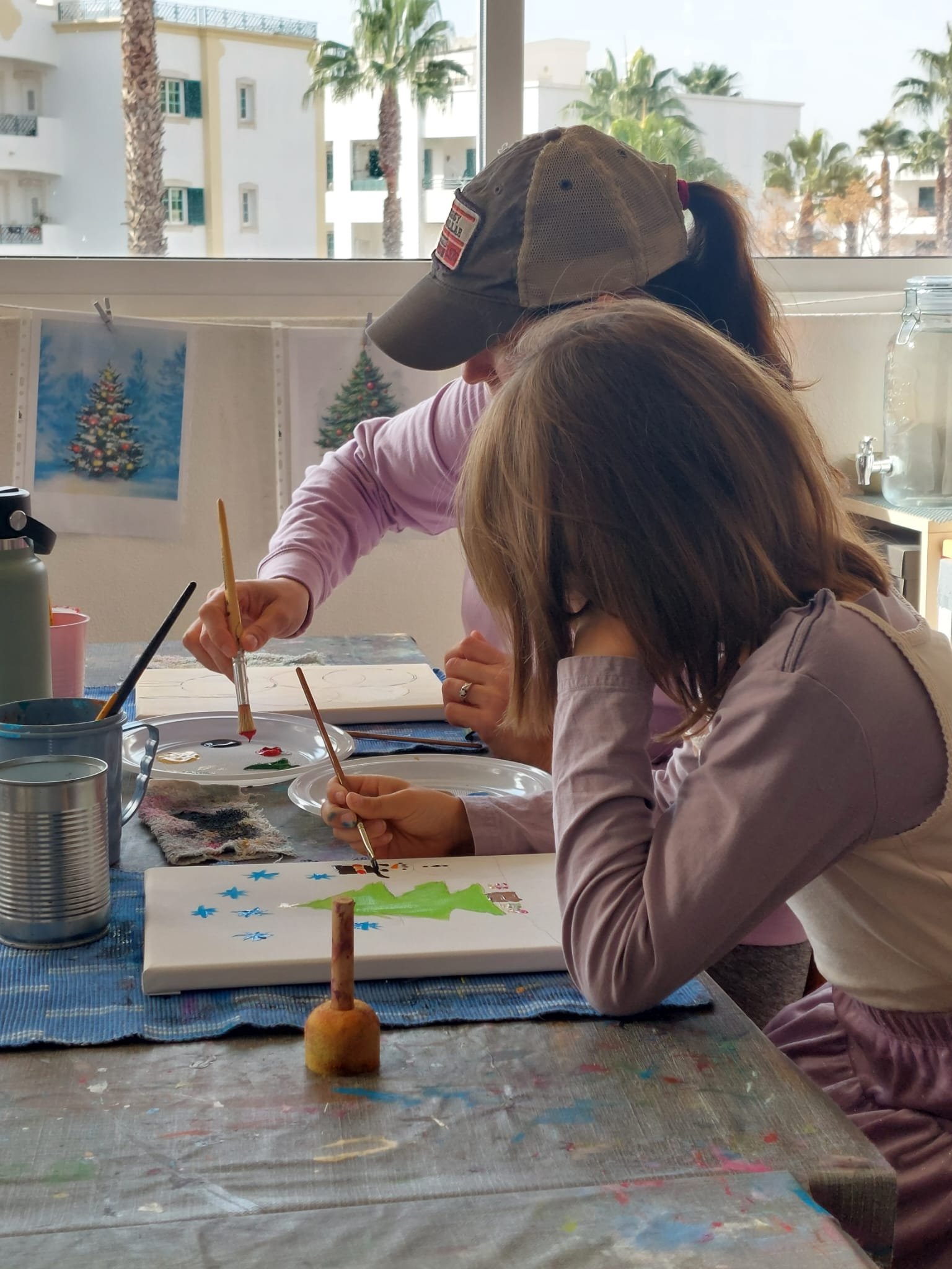 Cass and Adaline make art together too!