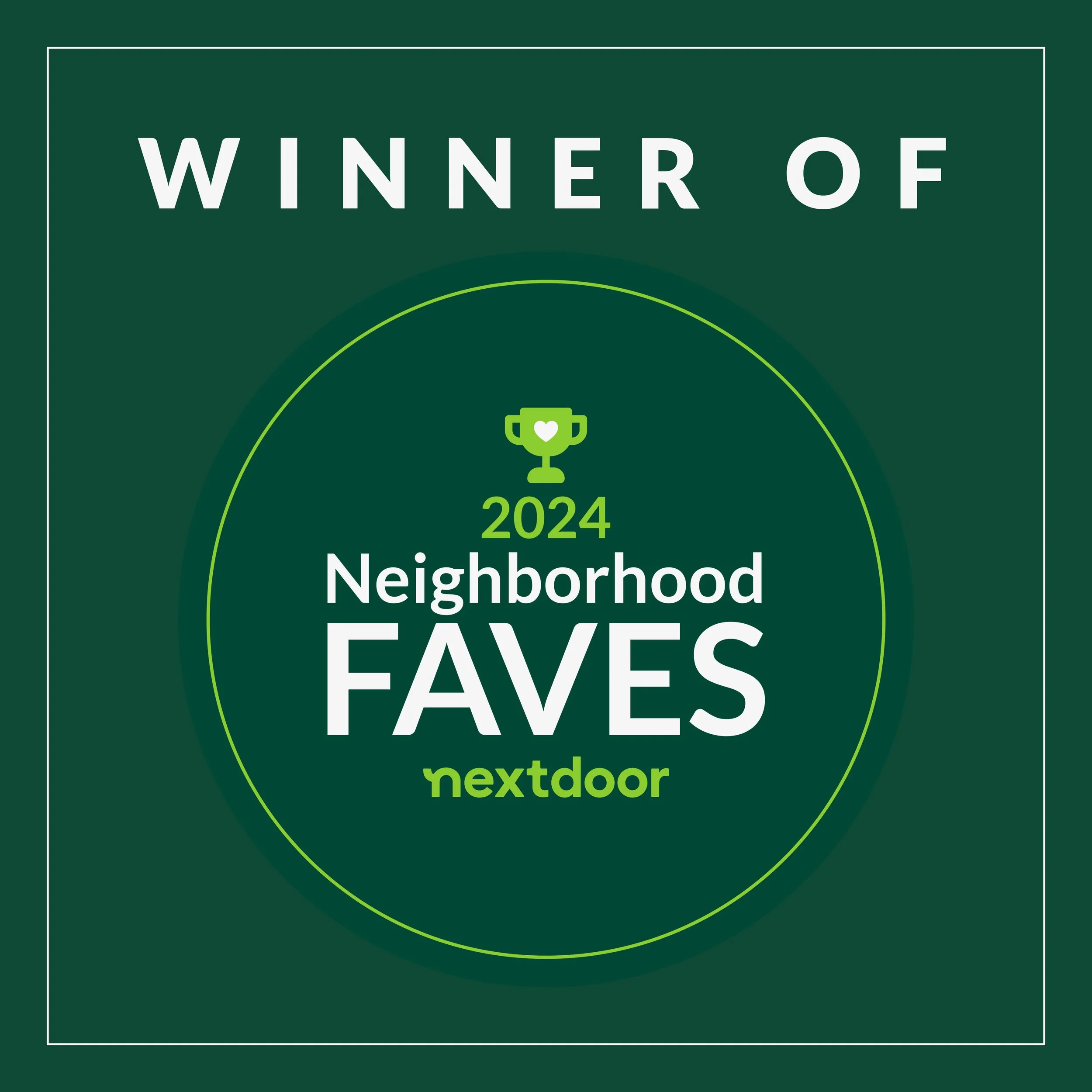 Nextdoor Neighborhood Faves winner