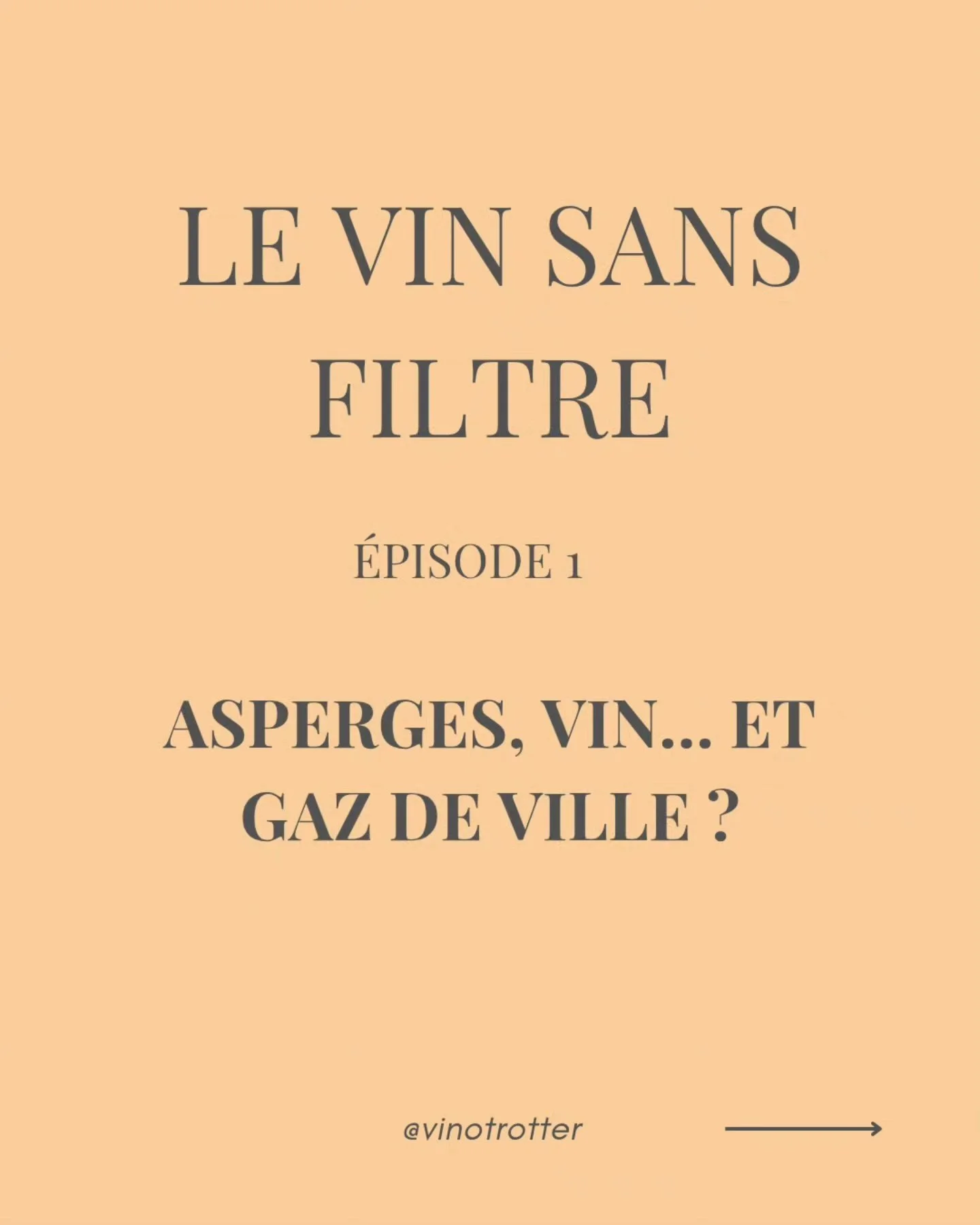 Asperges, vin... et gaz de ville ? 

Derri&egrave;re ce dr&ocirc;le de lien se cache une mol&eacute;cu naturelle : le m&eacute;thanethiol. 

🍷 Quand la nature joue avec nos sens, m&ecirc;me le vin peut en &ecirc;tre le messager. 

👉 Swipe pour d&ea