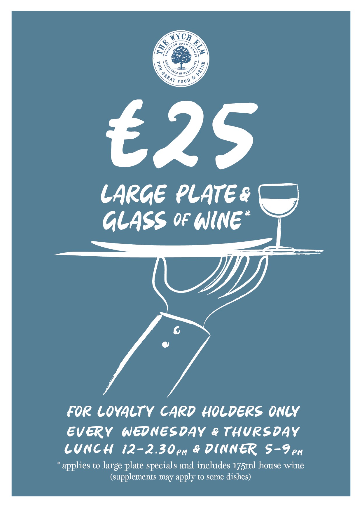 £25 food &amp; drink weekday offer