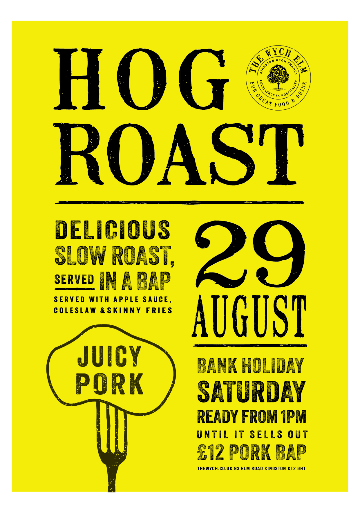 BANK HOLIDAY HOG ROAST