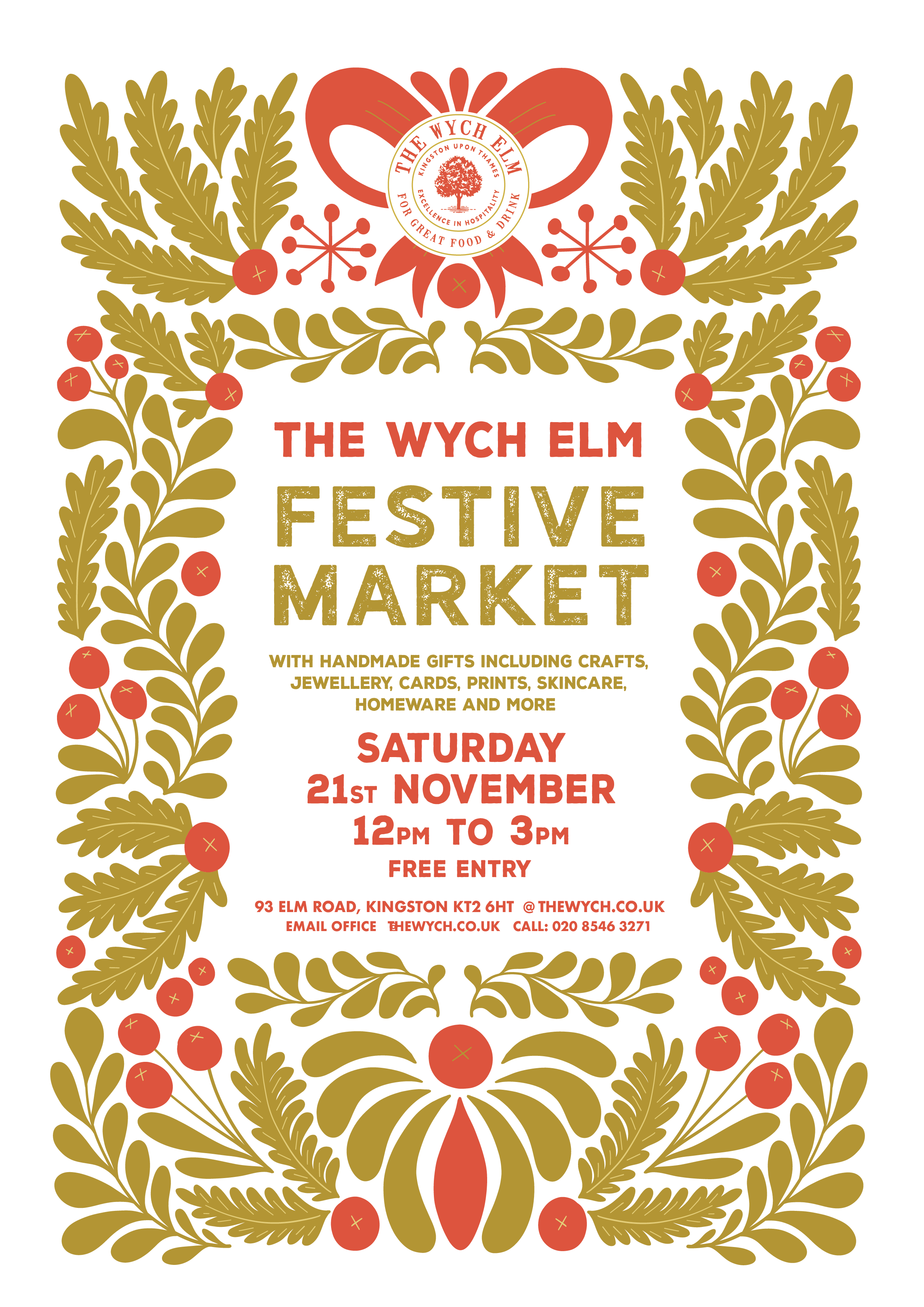 CHRISTMAS GIFT market AT THE WYCH, SHOP LOCAL